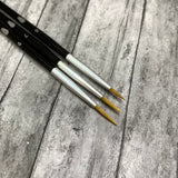 B-Grade Through the Thick (and thin) 3pc Brush Set (longer handle)