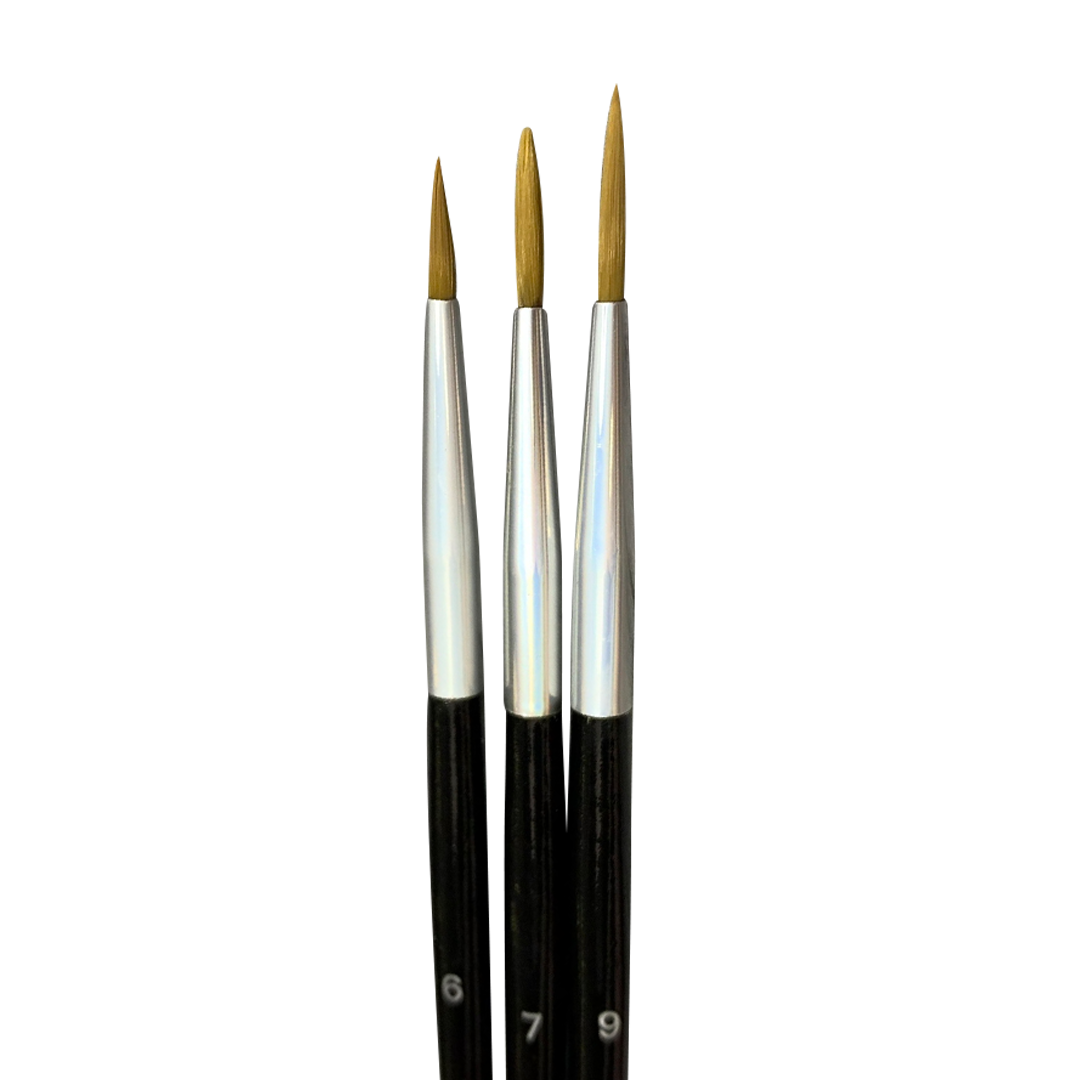 B-Grade Through the Thick (and thin) 3pc Brush Set (longer handle)