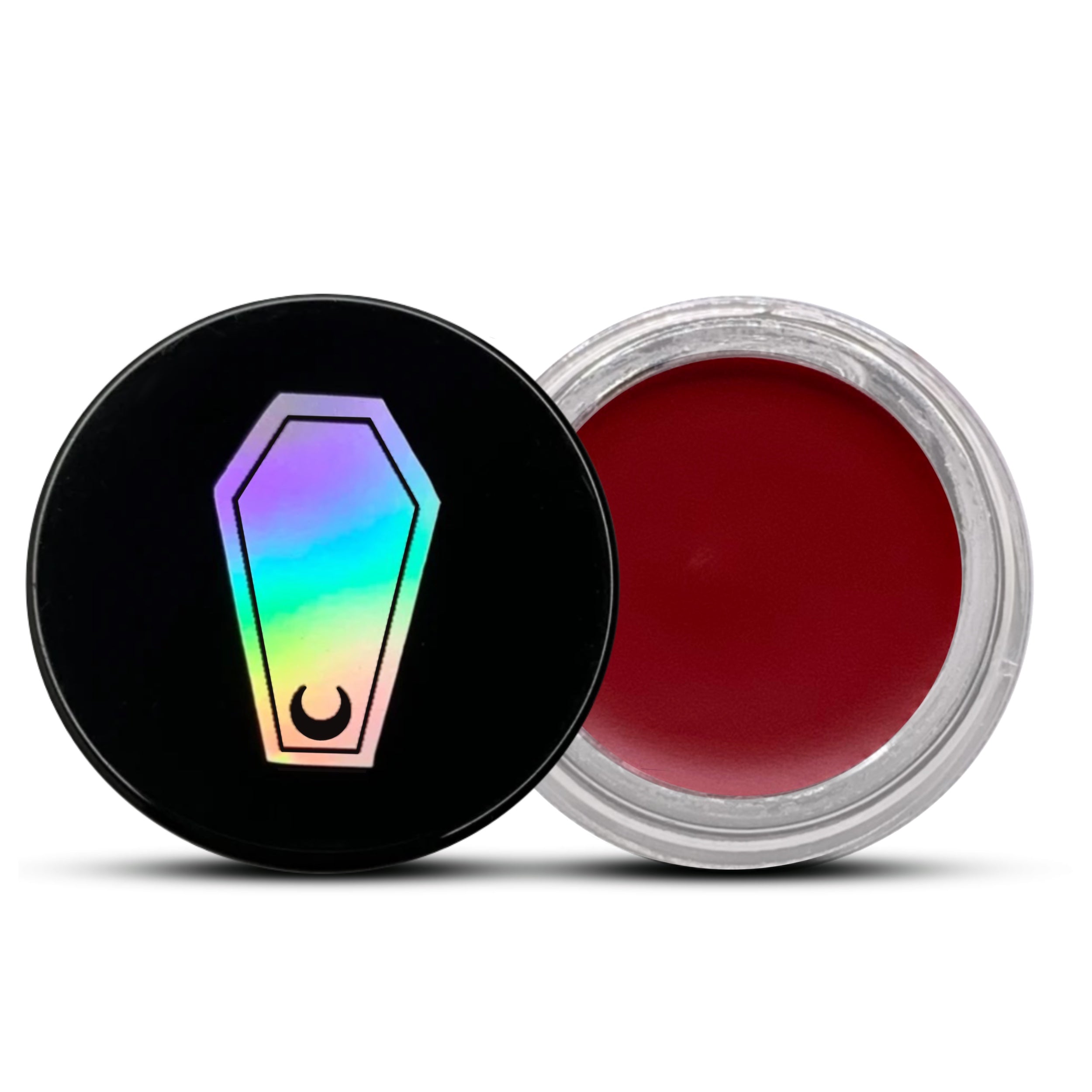 GLASS CIRCLE JAR FUNERAL PROOF EYELINER/BROW POMADE #SHADES_BLOODSPILL