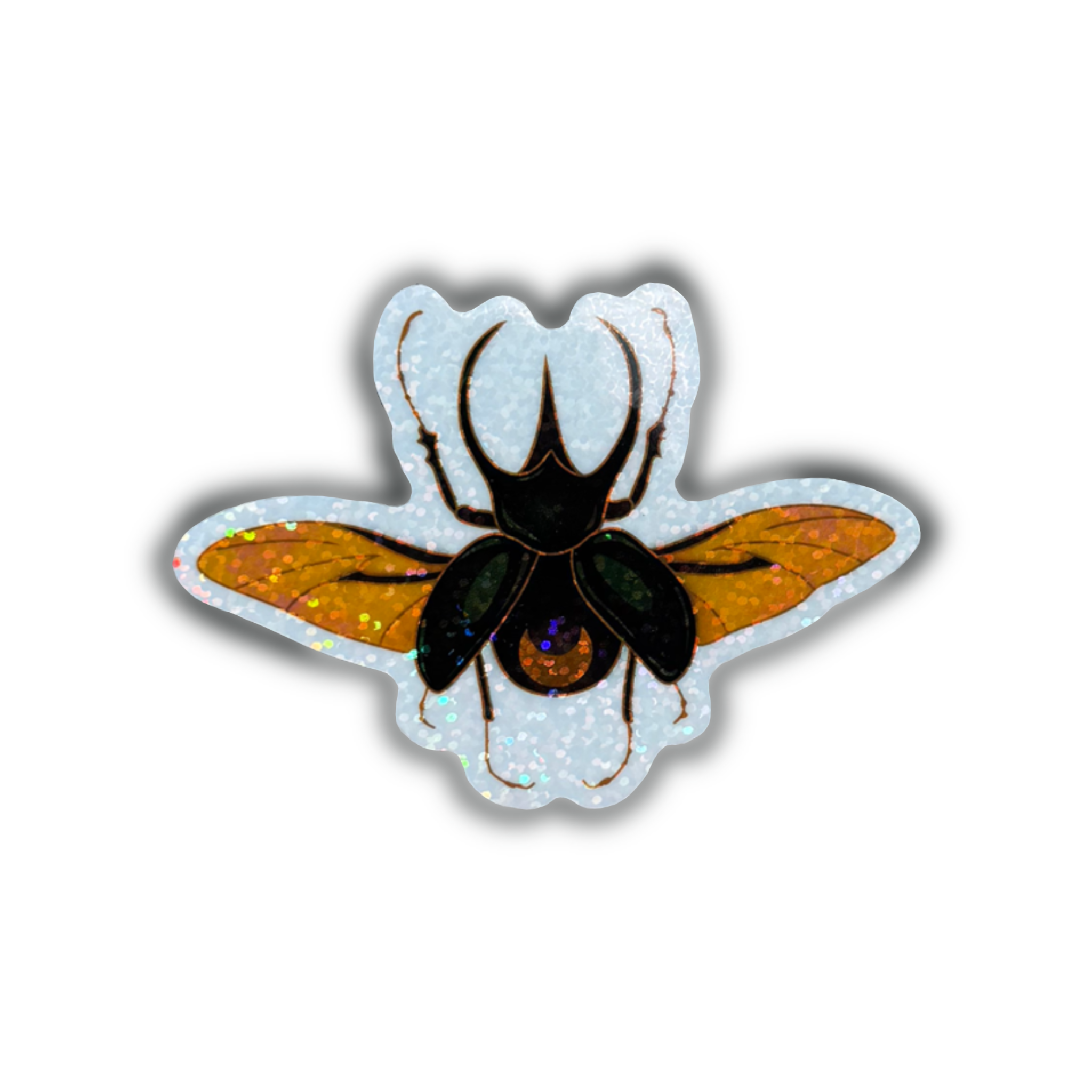 Atlas Beetle Holo Circle Sticker