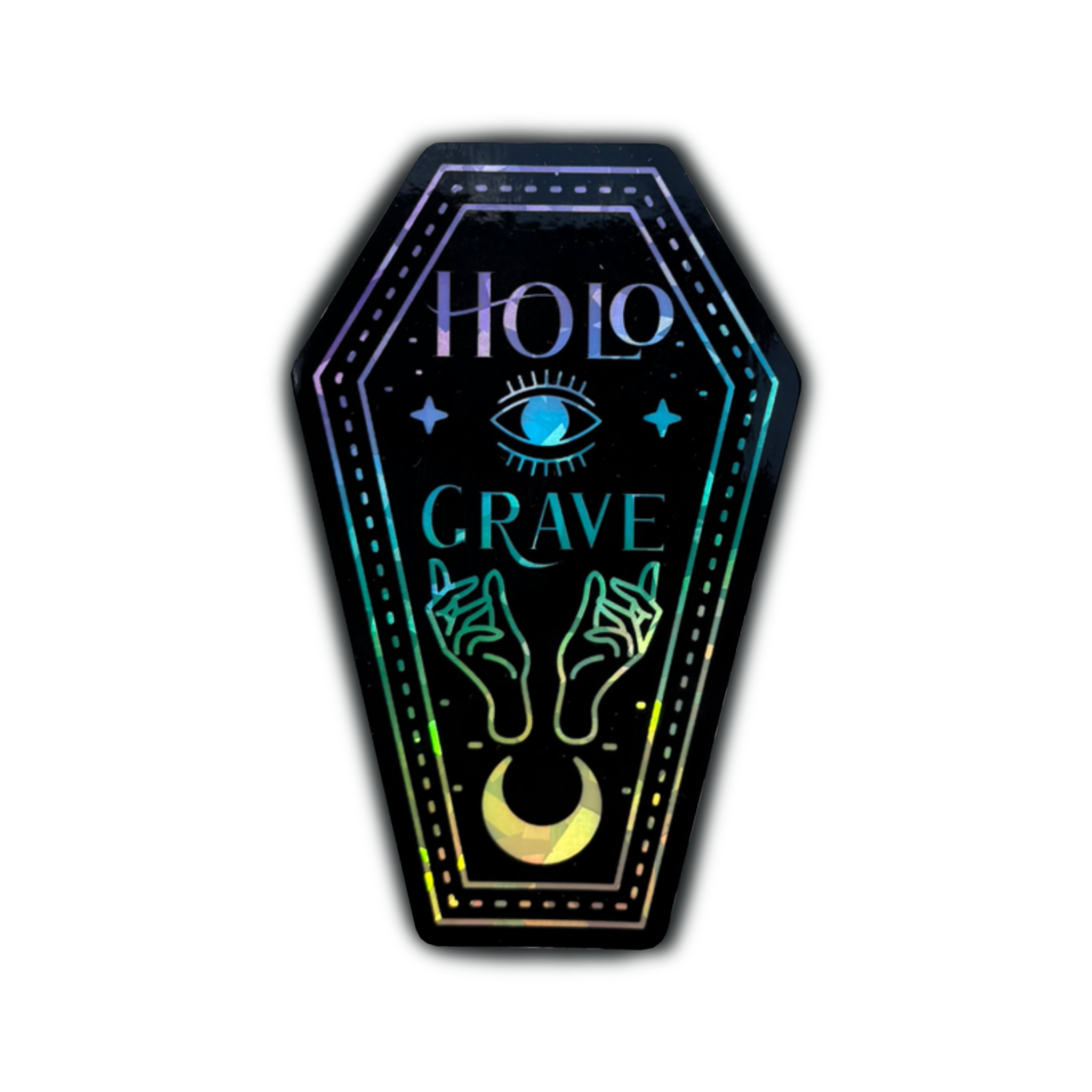 HoloGrave Logo Holo Fractal Sticker