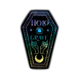 HoloGrave Logo Holo Fractal Sticker
