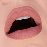 HOLLOWED COSMETICS LIP MUD CLOSE UP SHOT OF SHADE HB 487 A pink