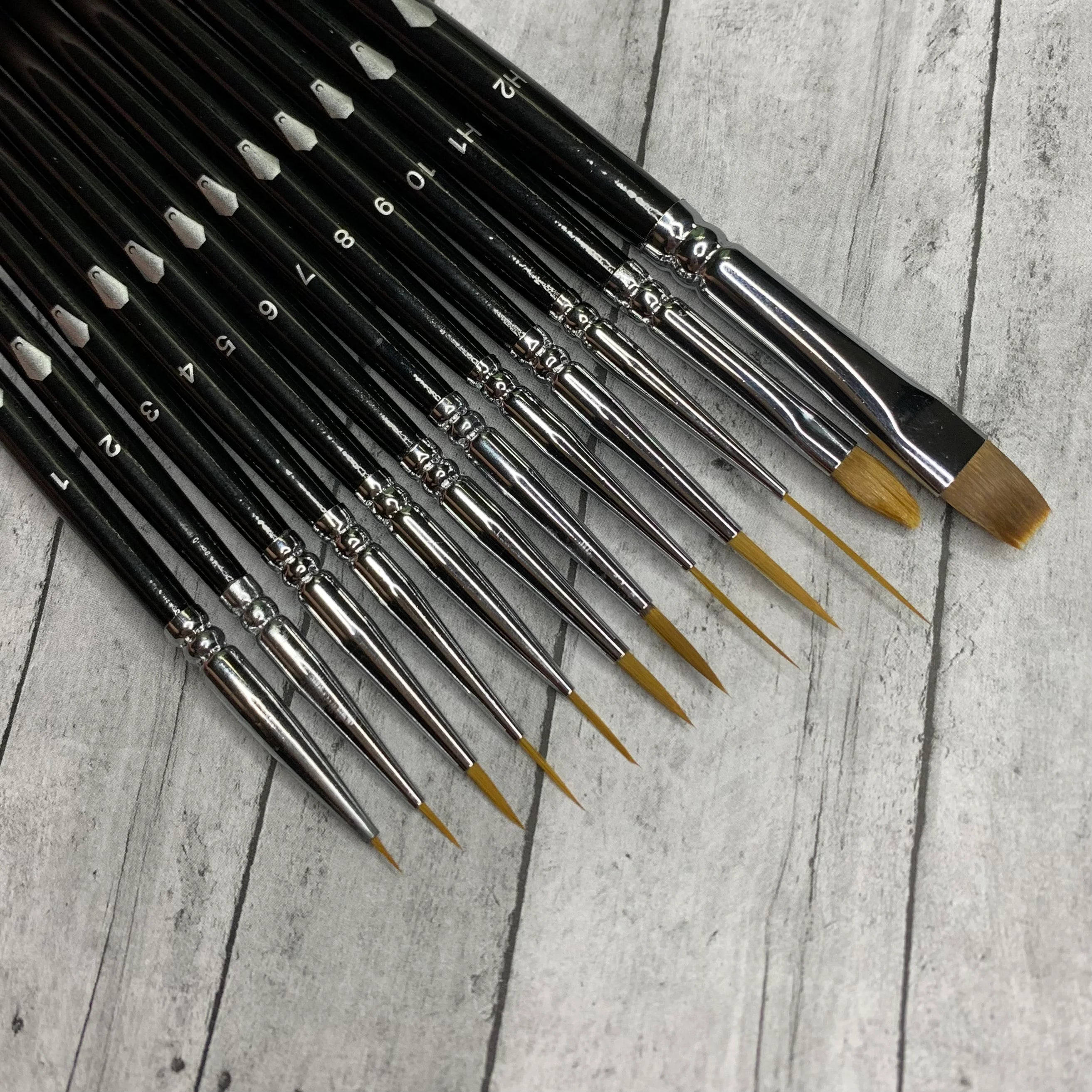12pc Eyeliner Brush Set