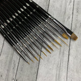 12pc Eyeliner Brush Set