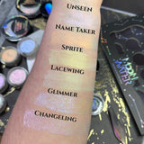 #shades_Unseen,Unseen (Pink Interference Topper),name taker,name taker (orange interference topper),sprite,sprite (yellow interference topper),lacewing,lacewing (green interference topper),glimmer,glimmer (blue interference topper),changeling,changeling (purple interference topper)