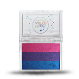 RECTANGLE CONTAINER WATER ACTIVATED MOON WATER EYELINER AND FACE PAINT BY HOLOGRAVE COSMETICS IN THE METALIC SHIMMER PINK/PURPLE/BLUE PAN #SHADES_MAGICAL