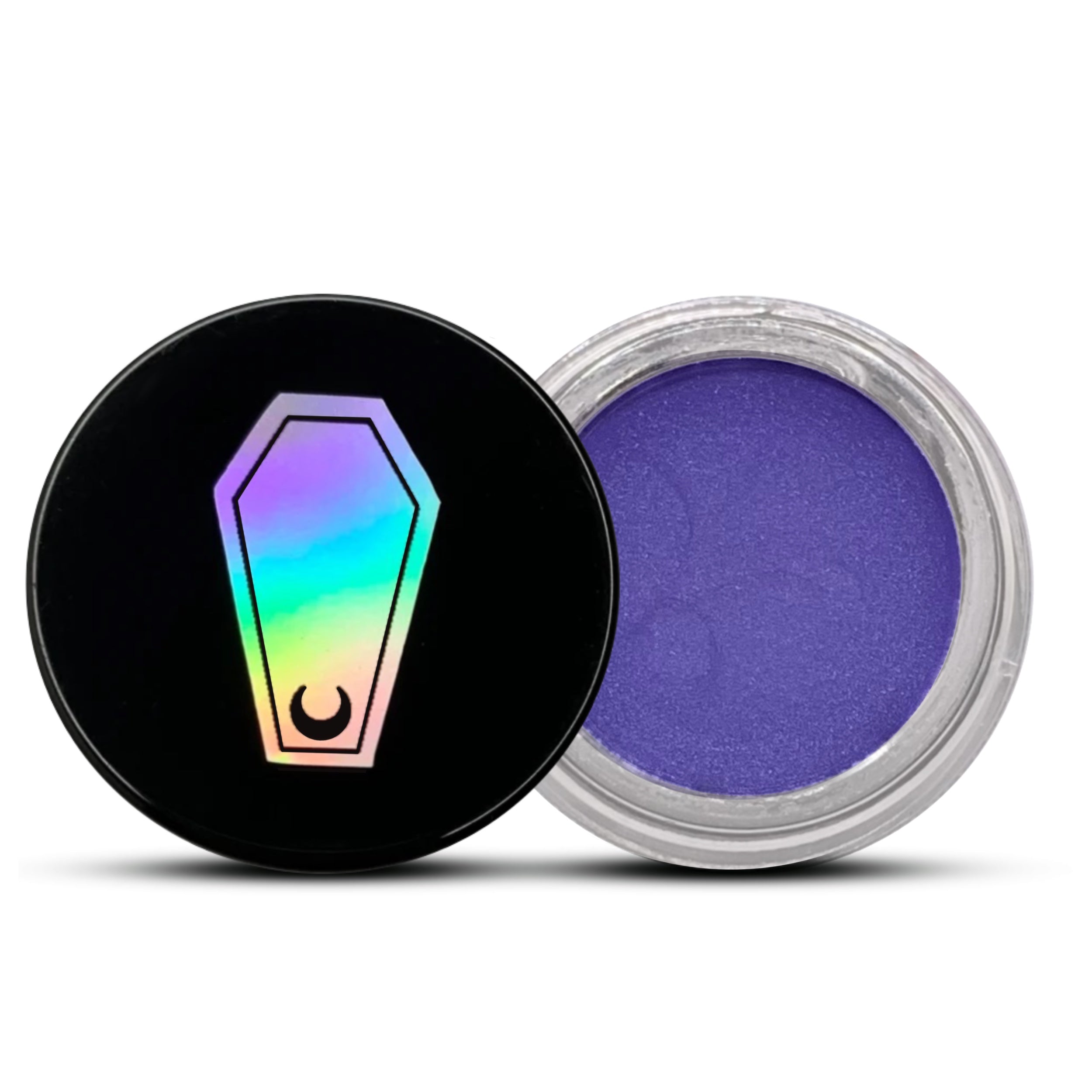 GLASS CIRCLE JAR FUNERAL PROOF EYELINER/BROW POMADE #SHADES_NECROMANCY (METALLIC SHIMMER)
