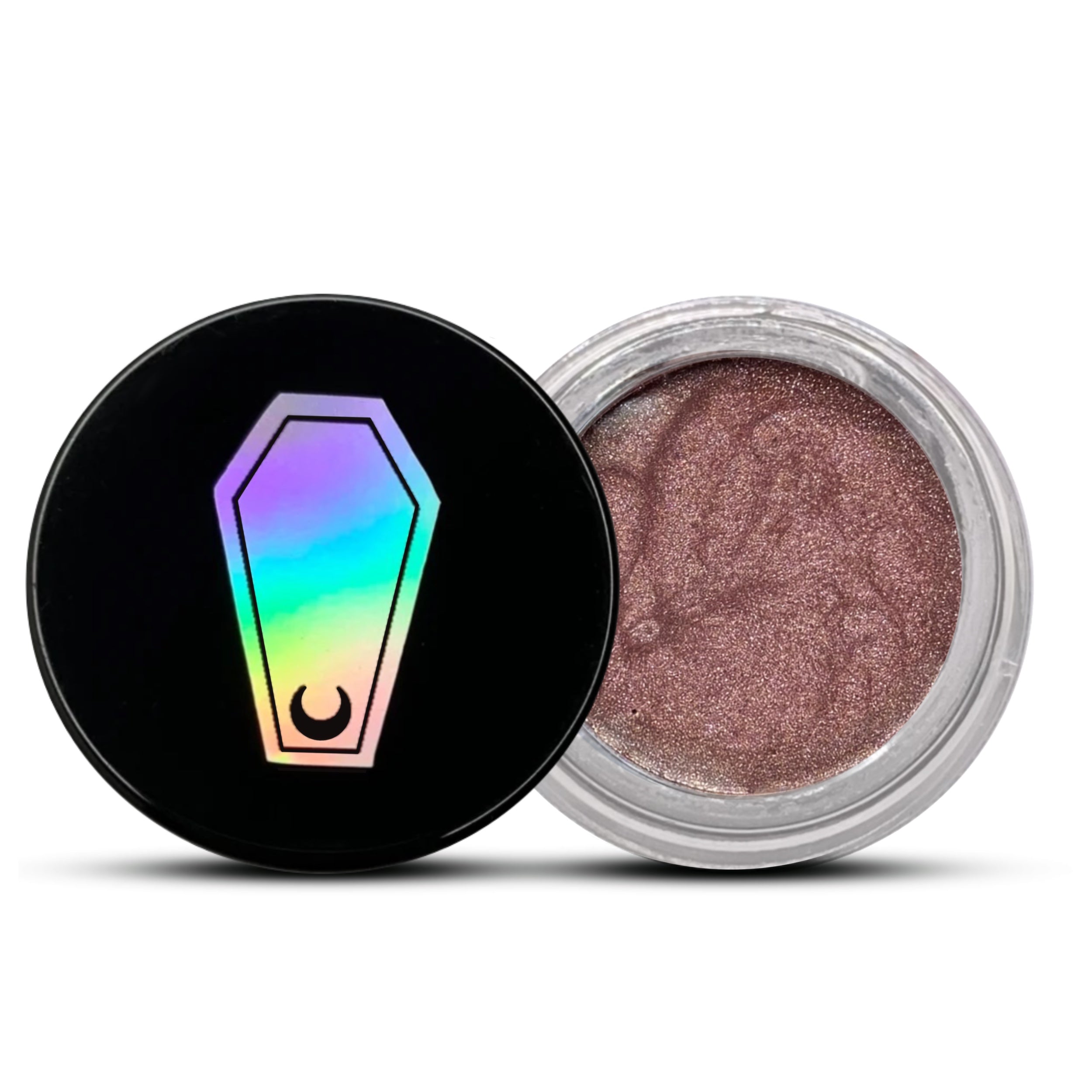 GLASS CIRCLE JAR FUNERAL PROOF EYELINER/BROW POMADE #shades_sisyphean (metallic shimmer)