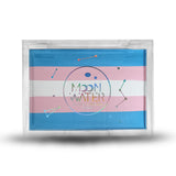 RECTANGLE CONTAINER WATER ACTIVATED MOON WATER EYELINER AND FACE PAINT BY HOLOGRAVE COSMETICS IN THE PINK/BLUE/WHITE PAN #SHADES_TRANSCENDENT