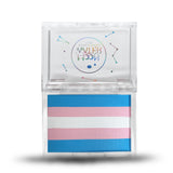 RECTANGLE CONTAINER WATER ACTIVATED MOON WATER EYELINER AND FACE PAINT BY HOLOGRAVE COSMETICS IN THE PINK/BLUE/WHITE PAN #SHADES_TRANSCENDENT